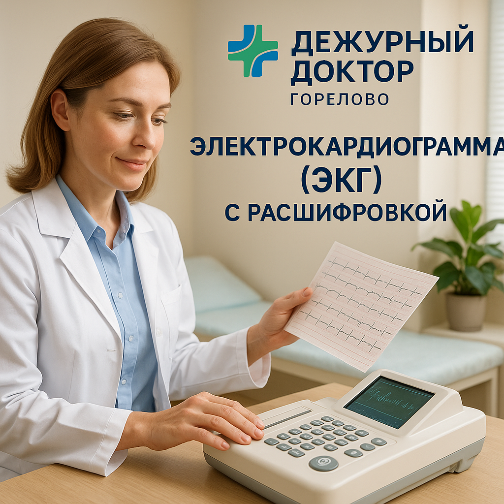 Электрокардиограмма (ЭКГ) с расшифровкой